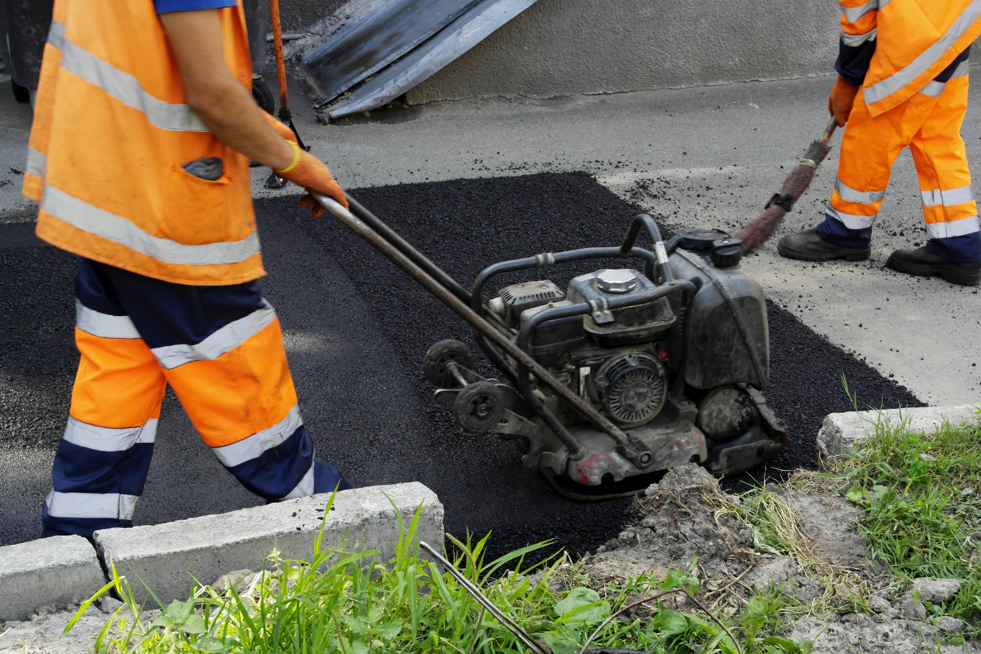 Parking lot patch repair