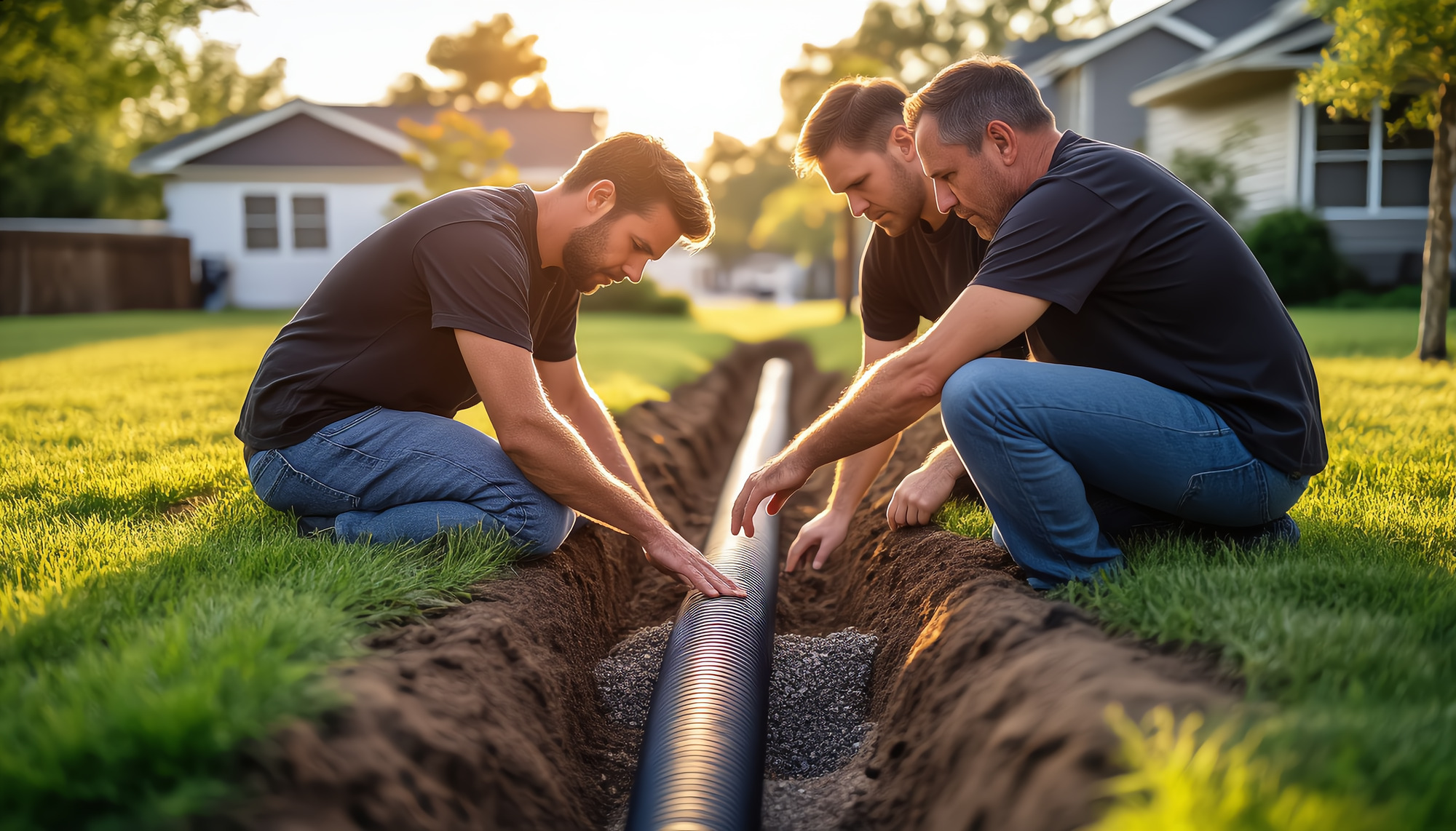 Drainage installation Massachusetts