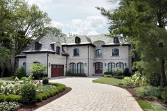 Luxury home with circular driveway